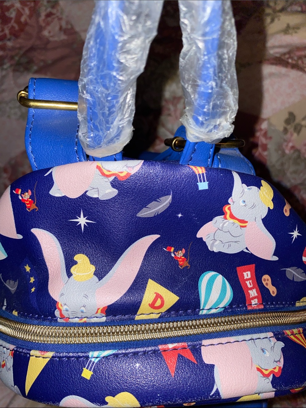 Disney x Loungefly Dumbo Navy Mini Backpack - Picture 6 of 10